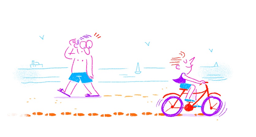 illustration oceane meklemberg plage velo.jpg - Ocane MEKLEMBERG | Virginie